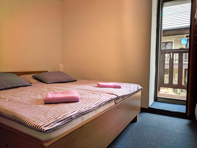 Čtyřlůžkové apartmány s balkónem